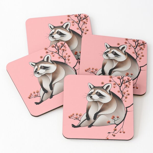 Item preview, Racoon harmony designed and sold by GettyFromBetty.
