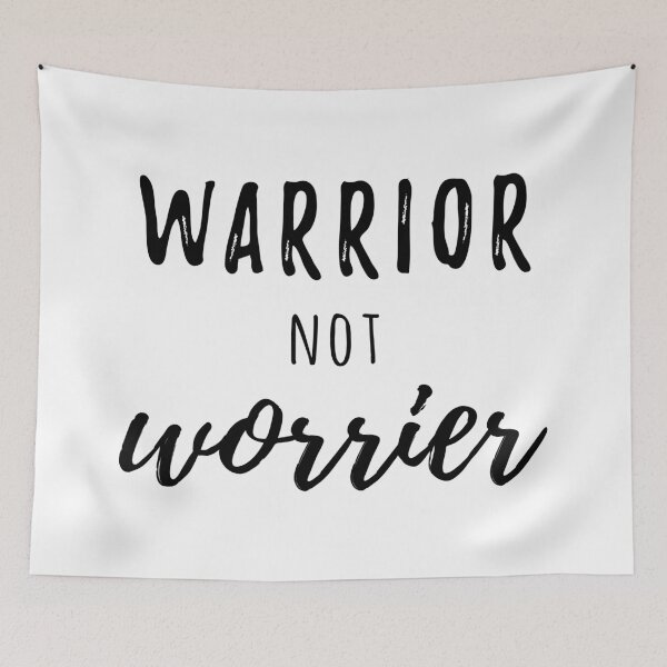 Item preview, Warrior not Worrier designed and sold by jenniferzalzal.