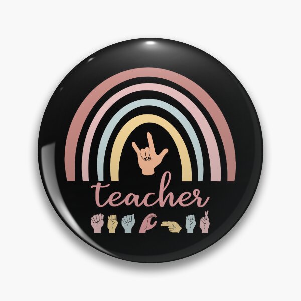 Item preview, ASL Teacher I - Boho Rainbow designed and sold by Lemon Pepper.