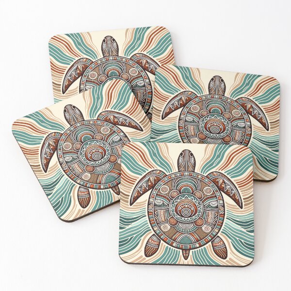 Item preview, Ancestral Aboriginal Turtle Art designed and sold by PictoParade.