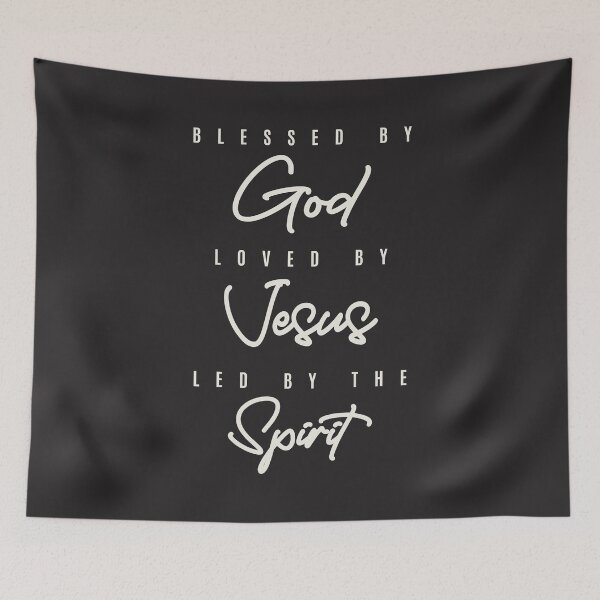 Item preview, Blessed God Loved Jesus Led Spirit - Christian Quote designed and sold by cidolopez.