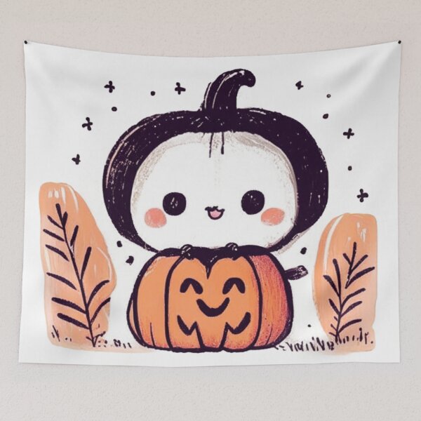 Item preview, Pumpkin Wizard Little Ghost designed and sold by D- Day.