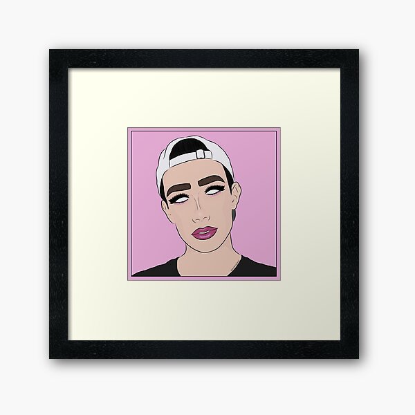 James Charles With No Eyes Framed Art Print