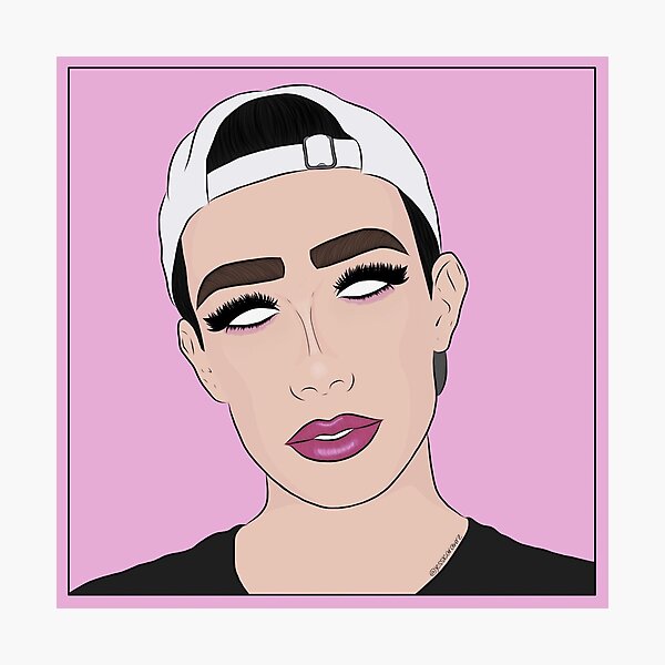 James Charles With No Eyes Photographic Print