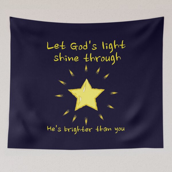 Item preview, Let God´s Light Shine Through. Religious Irony designed and sold by Rebel-Design.