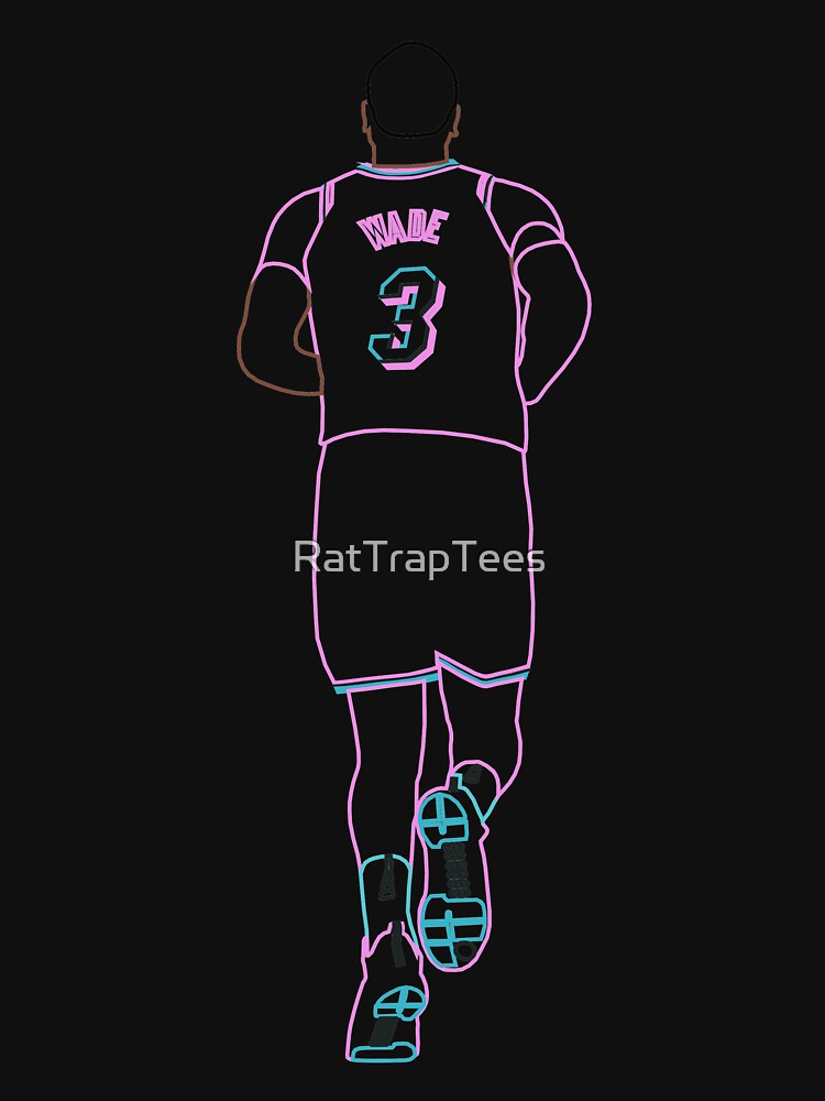 xRatTrapTeesx Dwyane Wade Miami Vice Neon Women's T-Shirt