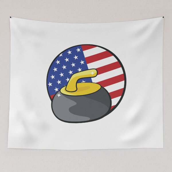 Item preview, USA Curling  designed and sold by venomousvector.