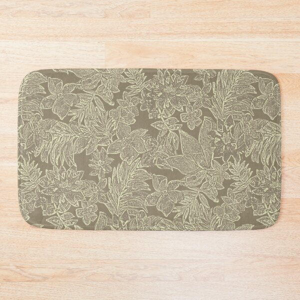 Item preview, Tropical gray print designed and sold by Alessandro Remo Mazzoni Remotextiles.