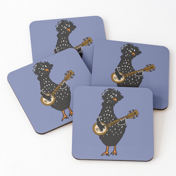 Item preview, Funny Polish Chicken Playing Banjo designed and sold by Nature's Fancy.