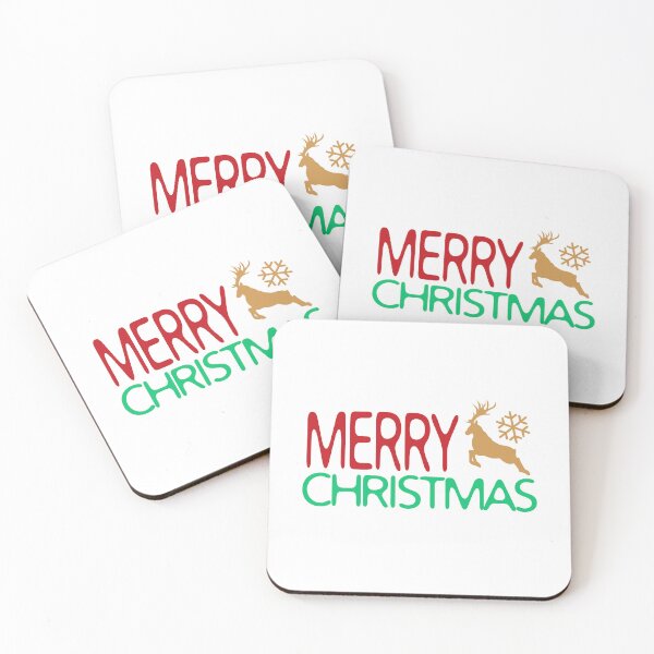 Item preview, Merry Christmas with Elk and Snowflake designed and sold by NosandEdgy.