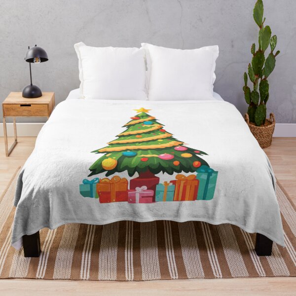 Item preview, Cartoon christmas tree with a lot of gifts designed and sold by twisted-dot.