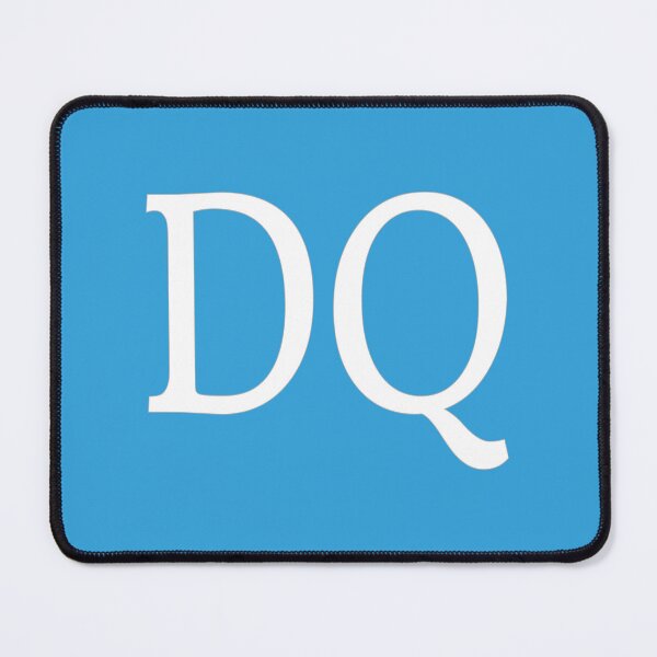 Item preview, DQ Initials Monogram Elegant White Letters designed and sold by Jeallan Designs.