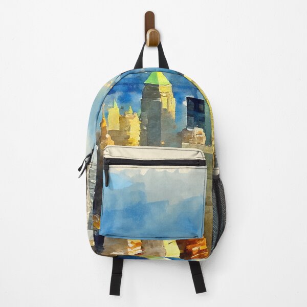 Item preview, Manhattan view in watercolor designed and sold by Photopat.