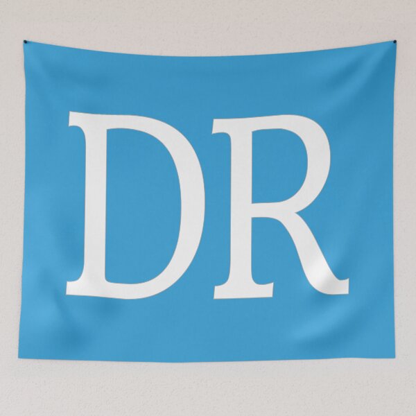 Item preview, DR Initials Monogram Elegant White Letters designed and sold by Jeallan Designs.