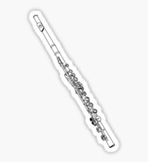 Flute Sketch Sticker