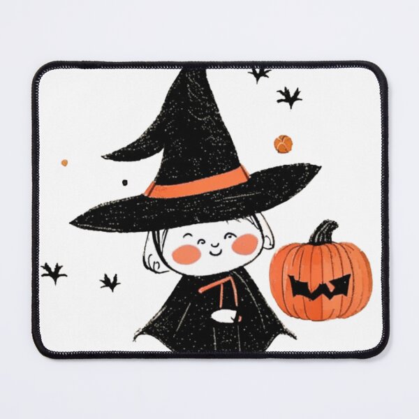 Item preview, Little witch, cute little girl and her pumpkin designed and sold by D- Day.