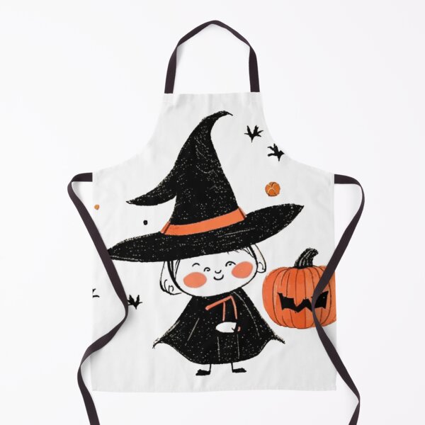 Item preview, Little witch, cute little girl and her pumpkin designed and sold by D- Day.
