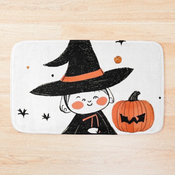 Item preview, Little witch, cute little girl and her pumpkin designed and sold by D- Day.