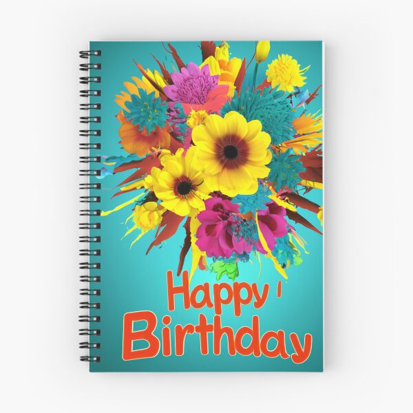 Item preview, Bouquet of colorful flowers on blue background designed and sold by Photopat.
