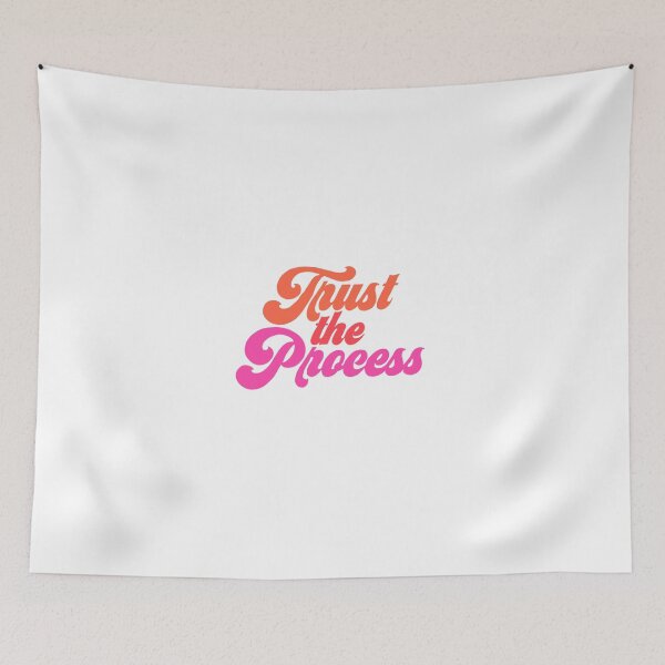 Item preview, Trust the process in coral and pink designed and sold by adesignworld.