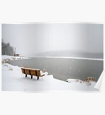 Looking Over the Frozen Lake Poster