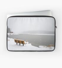 Looking Over the Frozen Lake Laptop Sleeve