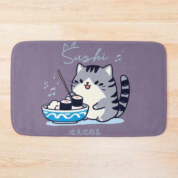 Item preview, cute sushi cat musical notes designed and sold by IAPICTURE.