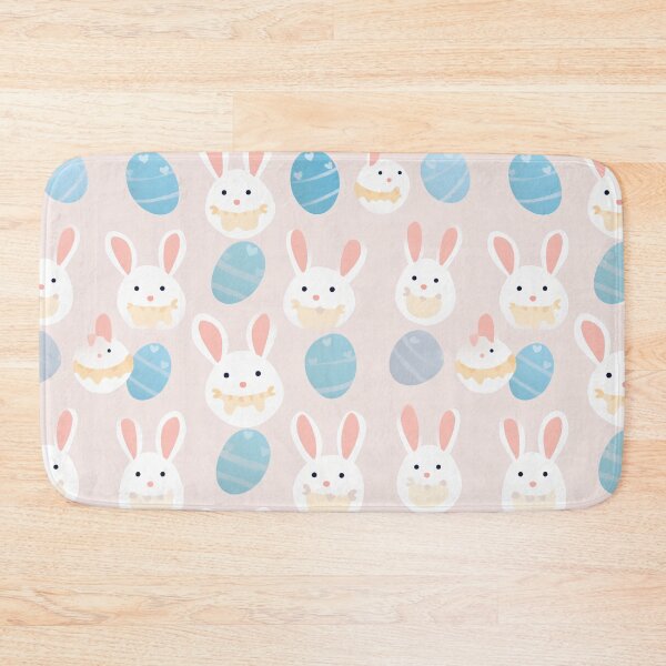 Item preview, Bunny and Easter eggs in a pastel wonderland designed and sold by StrawberryJolly.