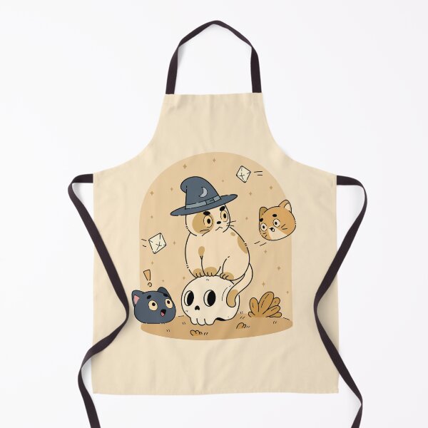 Item preview, Witch Cat and Playful Kittens | Yellow  designed and sold by ModesaDraw.