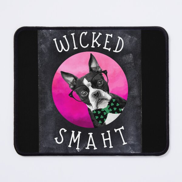 Item preview, Wicked Smaht Boston Terrier designed and sold by reginagracepics.