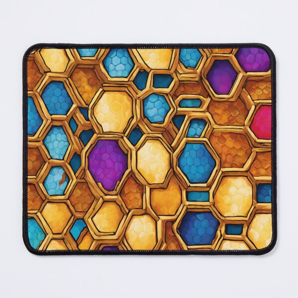 Item preview,  Colorful honeycomb designed and sold by StyleSketch.