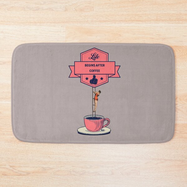 Item preview, Life Begins After Coffee designed and sold by ARTCLAYSTO.