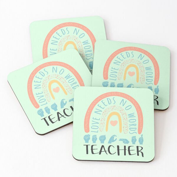 Item preview, ASL Teacher II - Boho Rainbow designed and sold by Lemon Pepper.