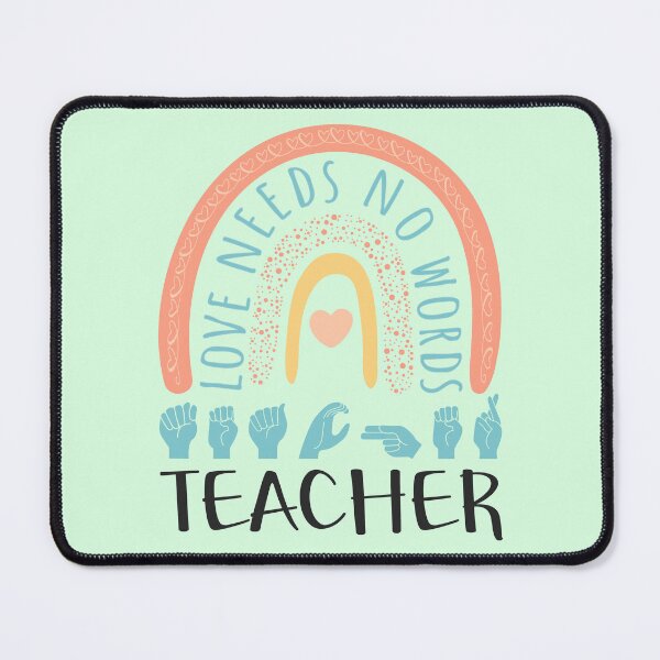 Item preview, ASL Teacher II - Boho Rainbow designed and sold by Lemon Pepper.
