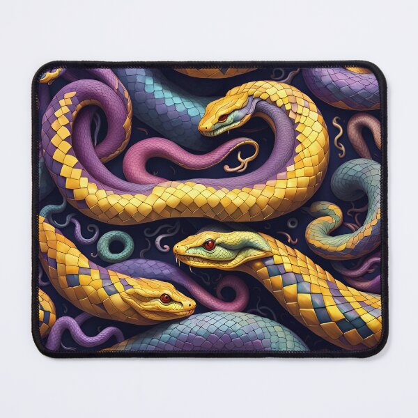 Item preview, Yellow and Purple Snakes designed and sold by SeamCraft.