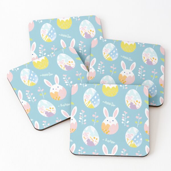 Item preview, Bunny-themed Easter eggs, a whimsical and festive display designed and sold by StrawberryJolly.