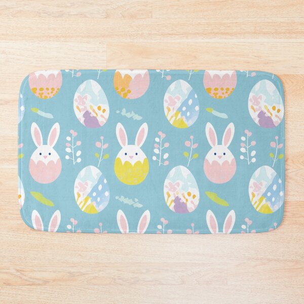 Item preview, Bunny-themed Easter eggs, a whimsical and festive display designed and sold by StrawberryJolly.