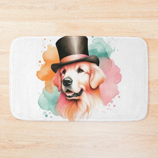 Item preview, Dapper Delight: Golden Retriever Elegance designed and sold by WatercolorWhisk.