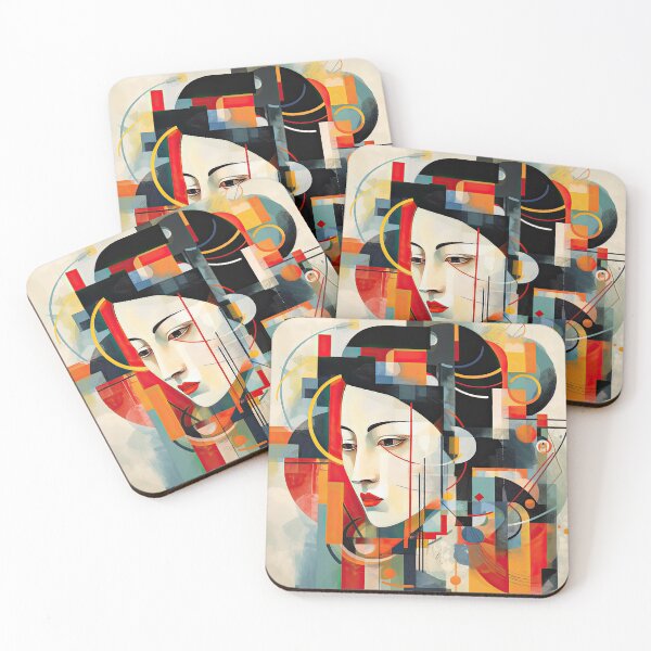Item preview, Explore Simplistic & Minimalistic Japanese Geisha Portraits with a Majestic Touch designed and sold by ArtificialGenes.