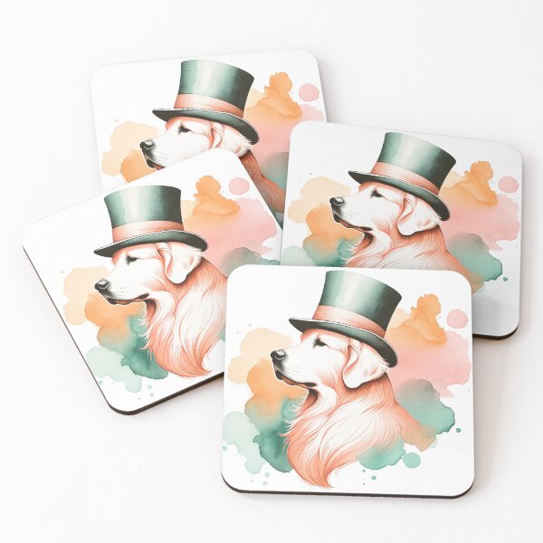Item preview, Gentleman's Gaze: Golden Retriever Grace designed and sold by WatercolorWhisk.