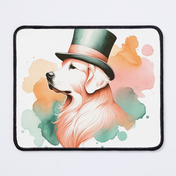 Item preview, Gentleman's Gaze: Golden Retriever Grace designed and sold by WatercolorWhisk.