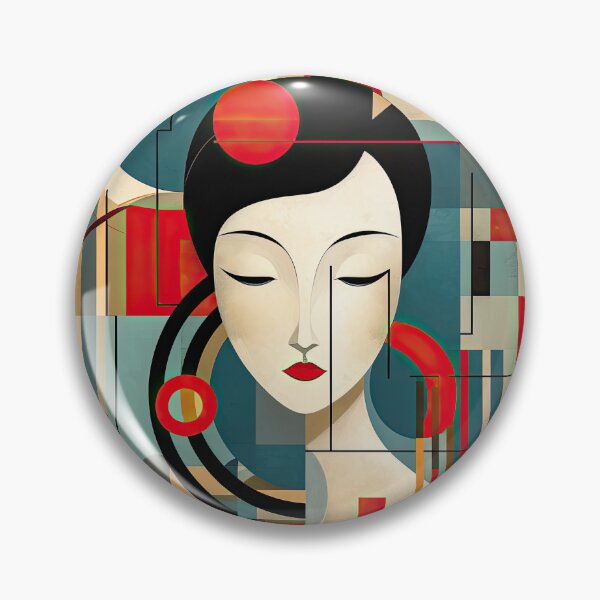 Item preview, Explore Simplistic & Minimalistic Japanese Geisha Portraits with a Majestic Touch designed and sold by ArtificialGenes.