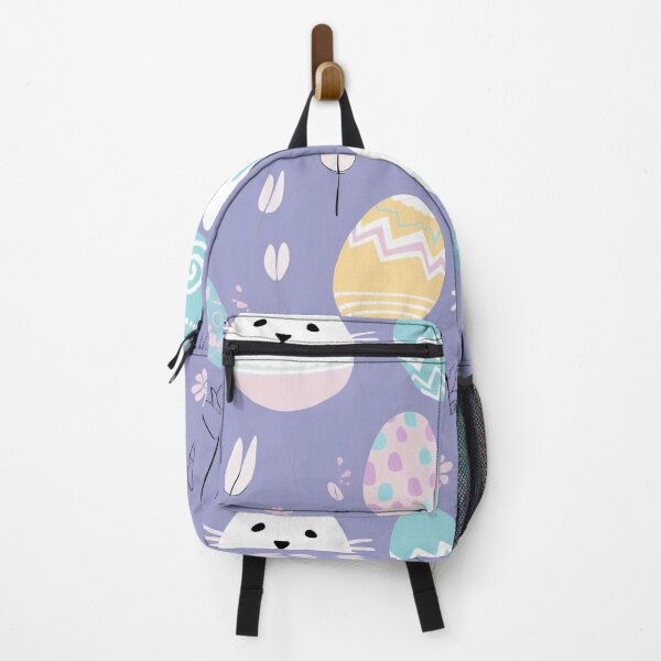 Item preview, Bunny and Easter eggs in a vibrant spring setting designed and sold by StrawberryJolly.