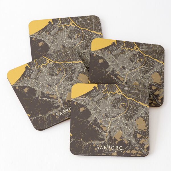 Item preview, Sapporo City Map of Hokkaido, Japan - Pastel designed and sold by deMAP.