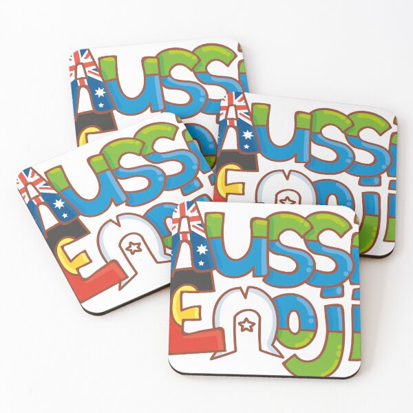 Item preview, AussiEmoji Australia designed and sold by dasvibes.
