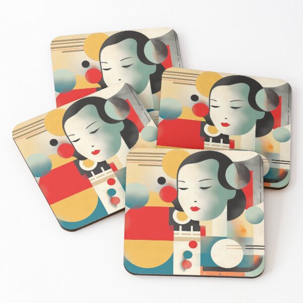 Item preview, Explore Simplistic & Minimalistic Japanese Geisha Portraits with a Majestic Touch designed and sold by ArtificialGenes.