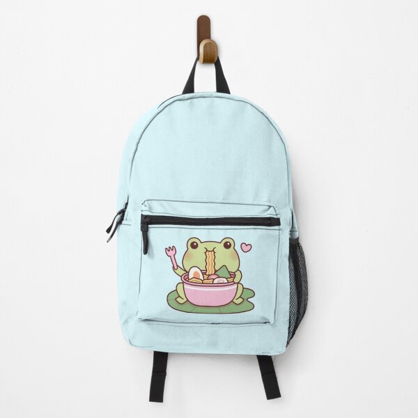 Item preview, Cute Frog Loves Eating Ramen Noodles designed and sold by rustydoodle.