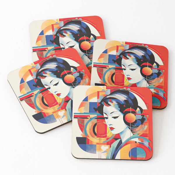 Item preview, Explore Simplistic & Minimalistic Japanese Geisha Portraits with a Majestic Touch designed and sold by ArtificialGenes.