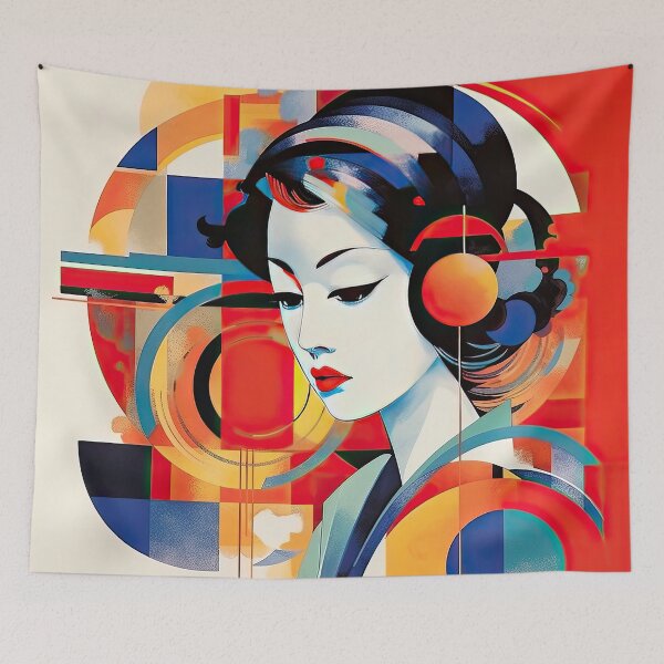 Item preview, Explore Simplistic & Minimalistic Japanese Geisha Portraits with a Majestic Touch designed and sold by ArtificialGenes.