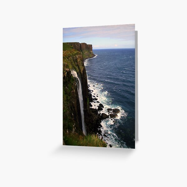 Kilt Rock and Mealt Waterfall Greeting Card